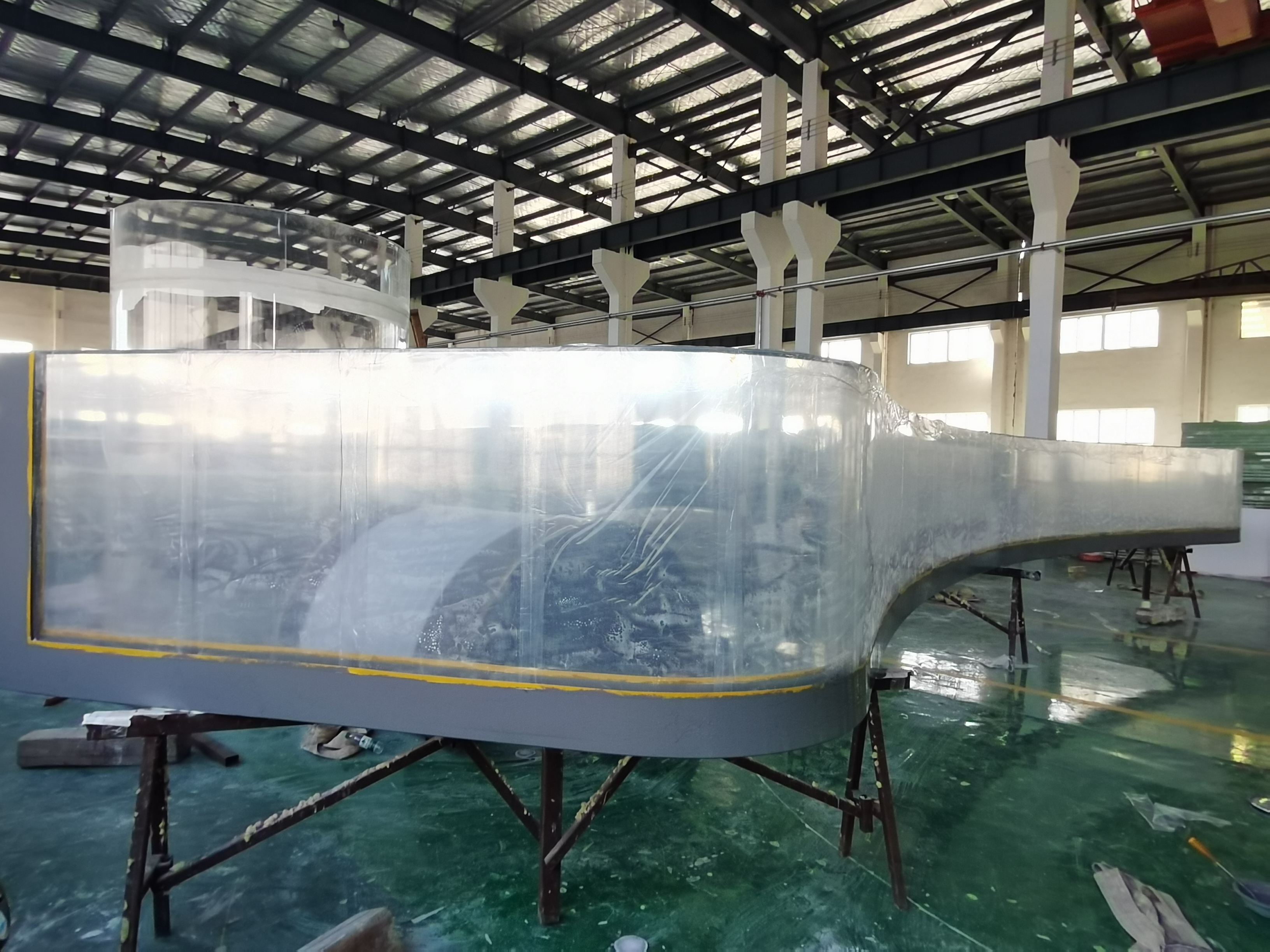 Piscina acr&iacute;lica - instala&ccedil;&atilde;o LEYU