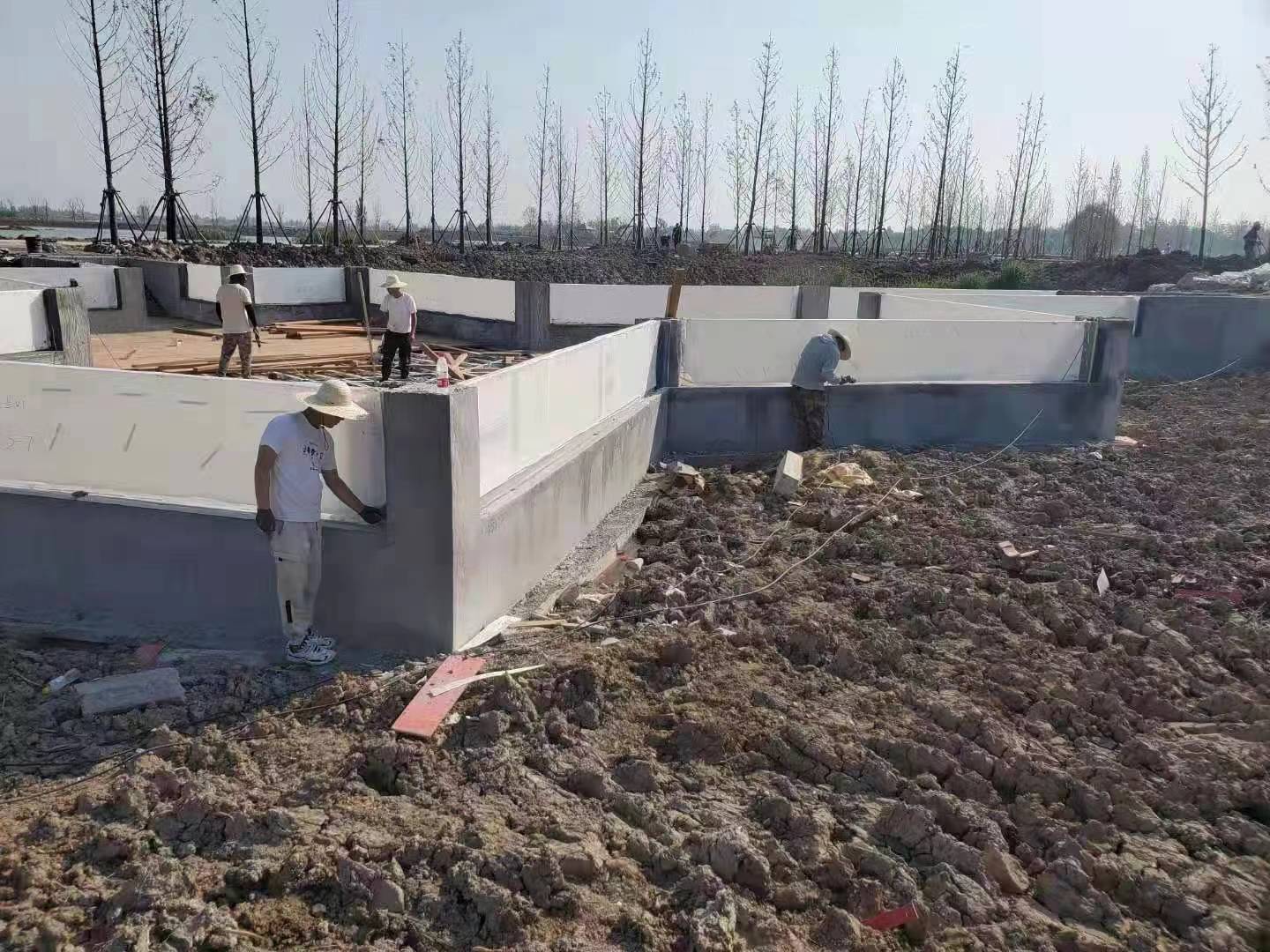 Piscina acr&iacute;lica - instala&ccedil;&atilde;o LEYU