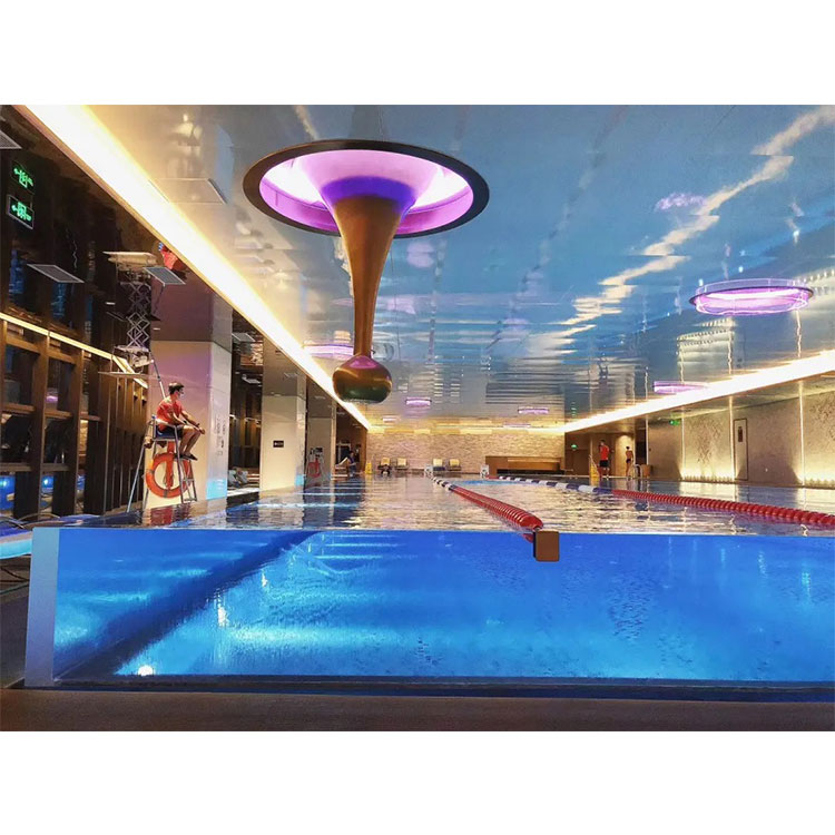 Janelas de piscina em acrílico - Painéis de vidro para piscinas - Leyu