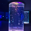 Leyu Acrílico profissional personalizado acrílico cilindro transparente tanques de peixes