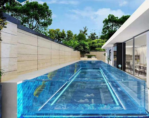 Descubra o futuro da natação de luxo: piscinas acrílicas de água salgada sem cloro feitas sob medida para o Oriente Médio