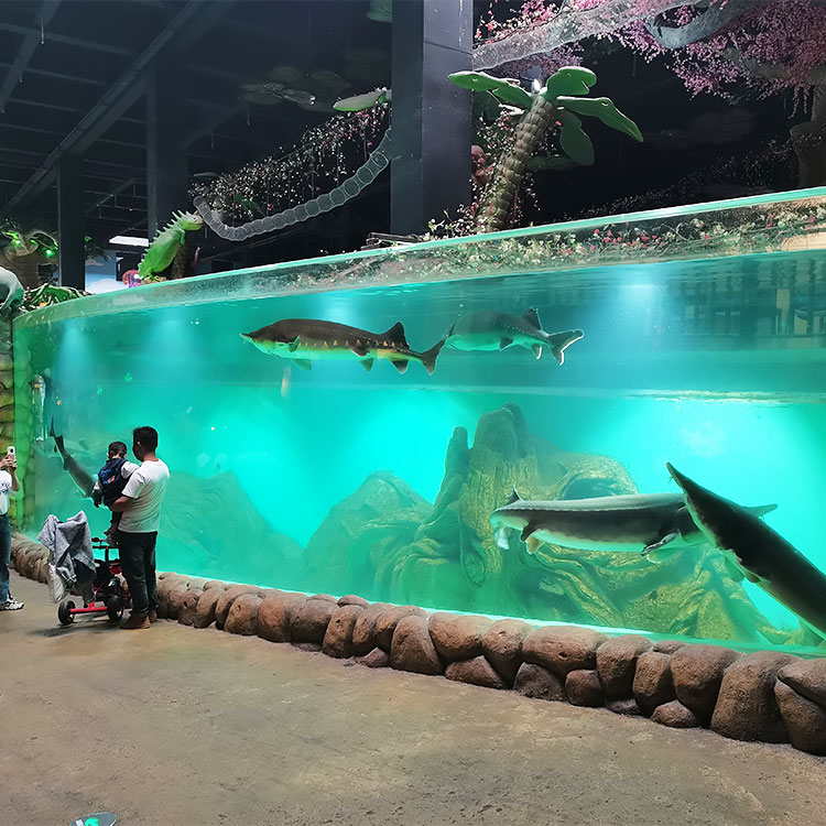 Fábrica de produtos de folha acrílica personalizada para aquário Oceanarium-Leyu 