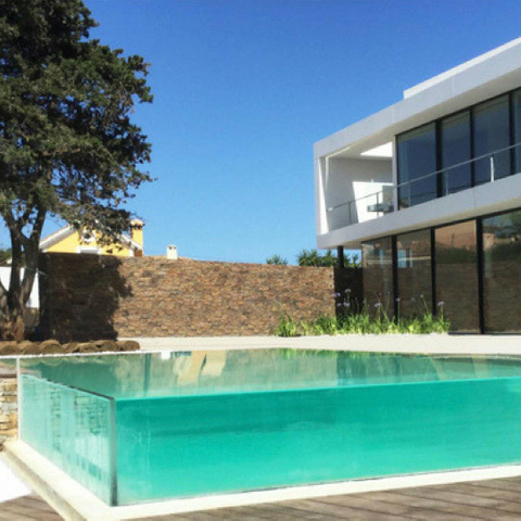 Painéis acrílicos para piscinas no Oriente Médio - Leyu