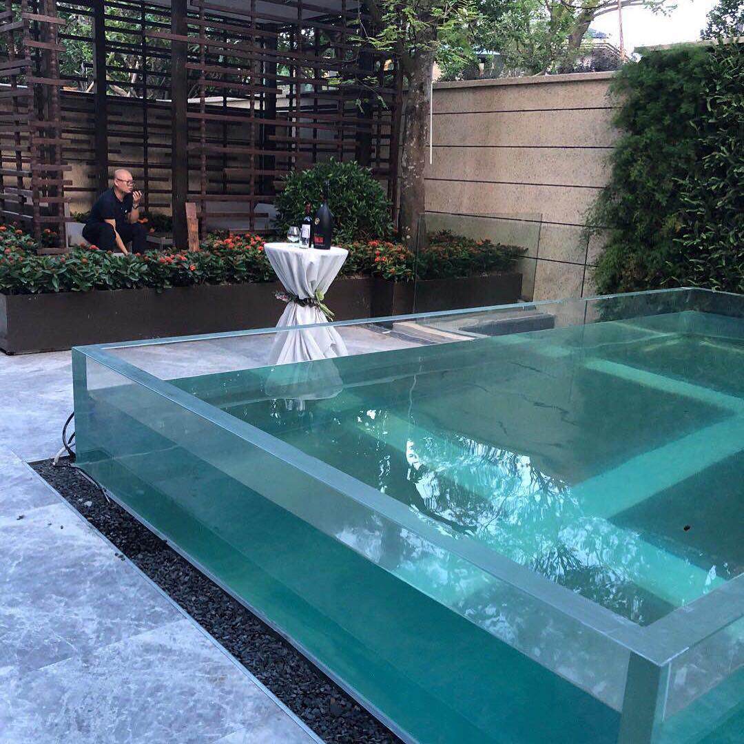 Descubra o que há de melhor em luxo aquático: folha acrílica Leyu para piscina nas Filipinas e além do sudeste da Ásia