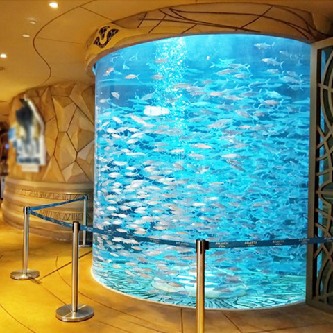 Aquários comerciais de acrílico para peixes produzidos por fábrica profissional - Leyu 