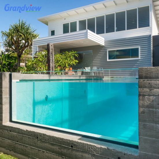 Piscina de acrílico faça você mesmo - Grande painel de acrílico personalizado para piscina no Oriente Médio