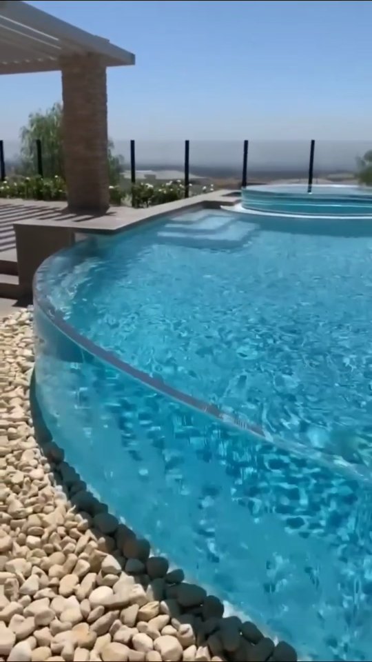 Penels acrílicos para visualização de piscinas de diferentes formas e curvas - Fábrica de produtos de folha acrílica LEYU
